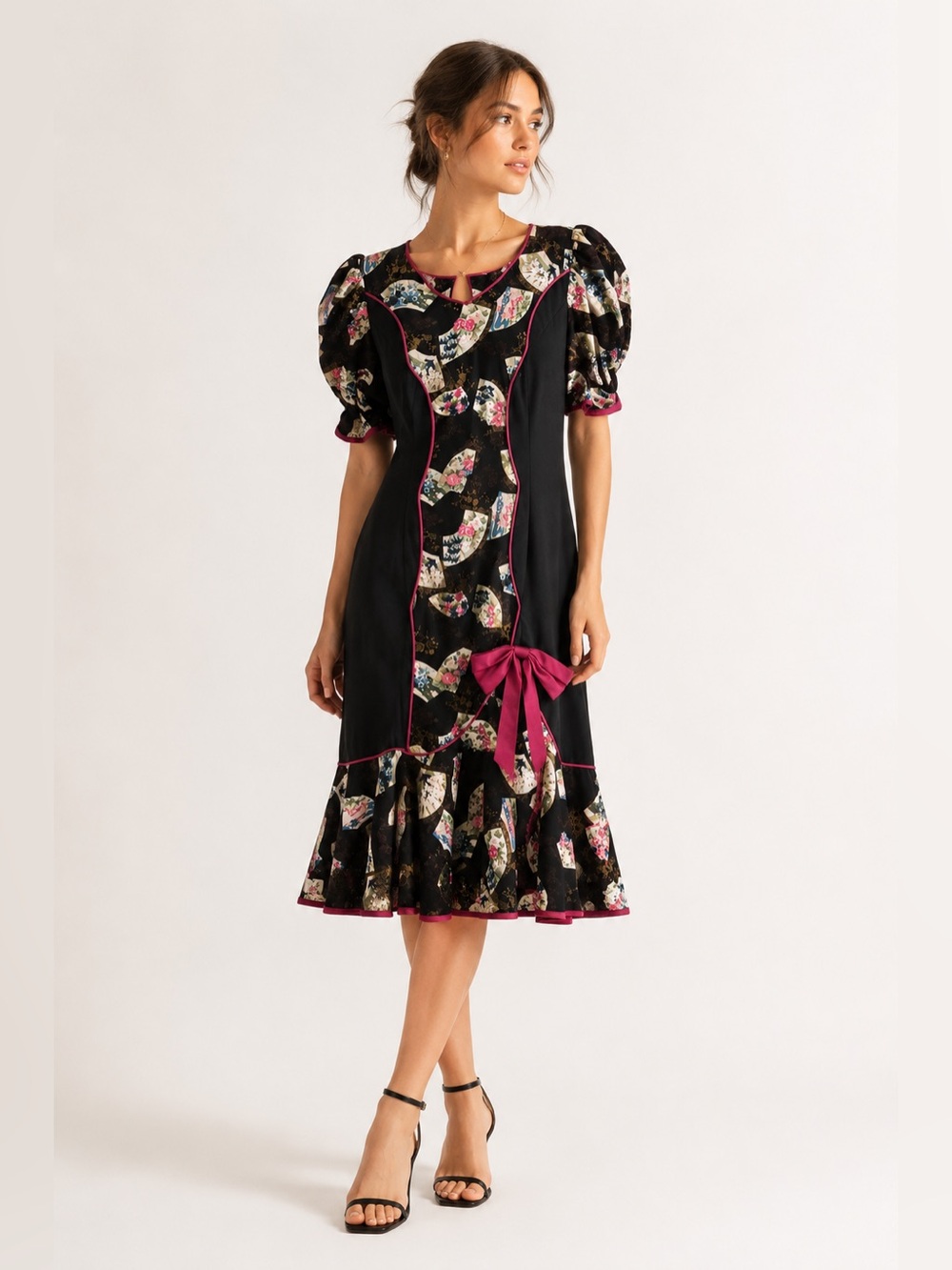 Vintage RM Hawaiian Floral Muumuu Dress | Made in Hawaii | Size L
